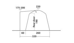 Outwell Milestone Dash Drive Away Awning -Full Camp Gear 111099 milestone dash drawing other5