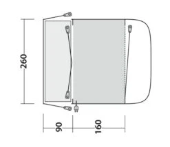 Outwell Newburg 160 Poled Drive Away Awning 16 Outwell Newburg 160 Poled Drive Away Awning -Full Camp Gear 111101 newburg 160 drawing floorplan3