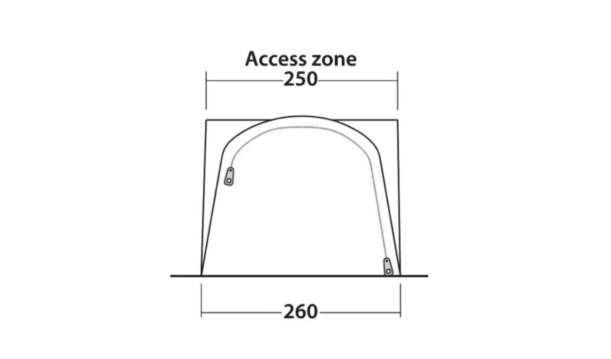 Outwell Newburg 160 Poled Drive Away Awning 6 Outwell Newburg 160 Poled Drive Away Awning - Image 4
