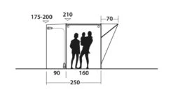 Outwell Newburg 160 Poled Drive Away Awning 18 Outwell Newburg 160 Poled Drive Away Awning -Full Camp Gear 111101 newburg 160 drawing other5