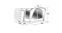 Outwell Newburg 160 Poled Drive Away Awning 19 Outwell Newburg 160 Poled Drive Away Awning -Full Camp Gear 111101 newburg 160 drawing perspective2