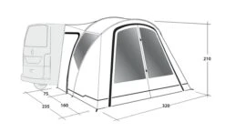 Outwell Lakecrest Drive Away Awning -Full Camp Gear 111166 lakecrest drawing perspective2