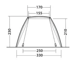 Outwell Woodcrest Drive Away Awning -Full Camp Gear 111167 woodcrest drawing other5