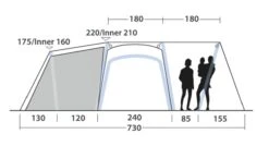 Outwell Mountain Lake 5ATC Tent (2022) -Full Camp Gear 111198 mountain lake 5atc drawing other4