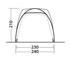 Outwell Beachcrest Drive Away Awning -Full Camp Gear 111238 beachcrest drawing other5