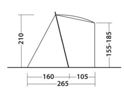 Outwell Sandcrest S Awning -Full Camp Gear 111241 sandcrest s drawing other5