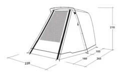 Outwell Sandcrest S Awning -Full Camp Gear 111241 sandcrest s drawing perspective2