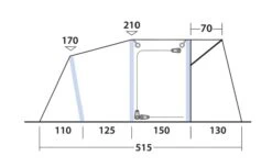 Outwell Blossburg 380 Air Drive Away Awning -Full Camp Gear 111242 blossburg 380 air drawing other5