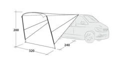 Outwell Touring Canopy Poled 13 Outwell Touring Canopy Poled -Full Camp Gear 111252 touring canopy drawing perspective2
