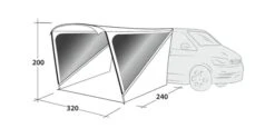 Outwell Touring Shelter -Full Camp Gear 111254 touring shelter drawing perspective2