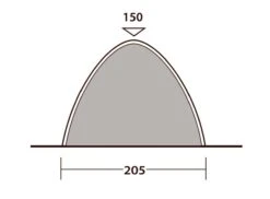 Outwell Free Standing Inner -Full Camp Gear 111289 free standing inner drawing other4