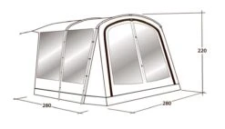 Outwell Universal Awning Size 1 (2022) -Full Camp Gear 111290 universal awning size 1 drawing perspective2
