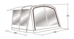 Outwell Universal Extension Size 7 -Full Camp Gear 111296 universal awning size 7 drawing perspective2