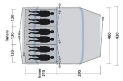 Outwell Starhill 6A Air Tent (2023) -Full Camp Gear 111304 starhill 6a drawing floorplan3