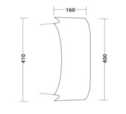 Outwell Lounge Tent Connector XL (2023) -Full Camp Gear 111343 lounge tent connector xl drawing floorplan3 page 0001