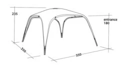 Outwell Event Lounge L 3.5m (2023) -Full Camp Gear 111359 event lounge l drawing perspective2