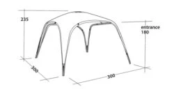 Outwell Event Lounge M 3m (2023) -Full Camp Gear 111362 event lounge m drawing perspective2