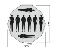 Easy Camp Moonlight Tipi Tent -Full Camp Gear 120381 moonlight tipi drawing floorplan3