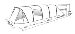 Easy Camp Palmdale 800 Lux Tent (2023) -Full Camp Gear 120450 palmdale 800 lux drawing perspective2