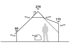 Robens Klondike Tipi Tent (2023) -Full Camp Gear 130083 klondike drawing elevation 3967
