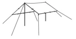 Robens Tarp 3m*3m -Full Camp Gear 130232 tarp 4 x 4 m drawing perspective 2 2