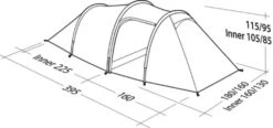 Robens Voyager 3EX Tent (2022) -Full Camp Gear 130264 voyager 3ex drawing perspective2
