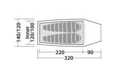 Robens Arch 2 Tent (2023) 14 Robens Arch 2 Tent (2023) -Full Camp Gear 130274 arch 2 drawing floorplan24 1 1