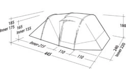 Robens Double Dreamer 4 Tent (2023) -Full Camp Gear 130278 double dreamer 4 drawing perspective2