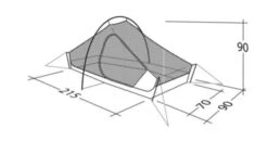 Robens Chaser 1 Tent (2022) -Full Camp Gear 130315 chaser 1 drawing other27