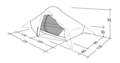 Robens Chaser 1 Tent (2022) -Full Camp Gear 130315 chaser 1 drawing perspective24