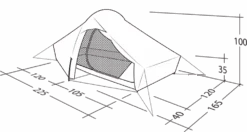 Robens Chaser 2 Tent (2023) -Full Camp Gear 130316 chaser 2 drawing perspective2