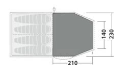 Robens Double Dreamer 4 Fleece Carpet (210*220) 7 Robens Double Dreamer 4 Fleece Carpet (210*220) -Full Camp Gear 190062 fleece carpet double dreamer 4 drawing floorplan2