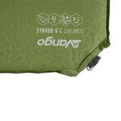Vango Comfort 7.5cm Double Self Inflating Mat -Full Camp Gear 2020 vango detail sleeping mat family comfort 7.5 double temperature rating herbal