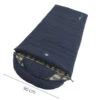 Outwell Camper Lux "R" Sleeping Bag Deep Blue (2023) -Full Camp Gear 230393 camper lux right side zipper feature photo2