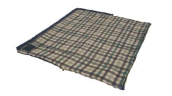 Outwell Camper Lux "R" Sleeping Bag Deep Blue (2023) -Full Camp Gear 230393 camper lux right side zipper feature photo6