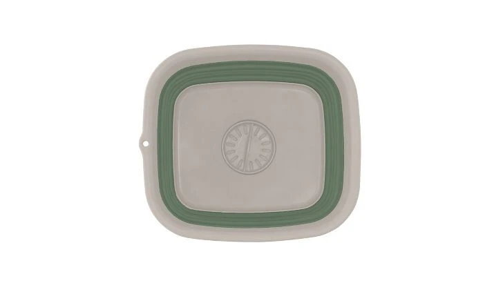 Outwell Collaps Wash Bowl W/drain Shadow Green 5 Outwell Collaps Wash Bowl W/drain Shadow Green - Image 3