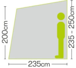 Quest Falcon 260 Poled Porch Caravan Awning (2022) -Full Camp Gear a3501 6 midsize