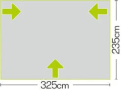 Quest Falcon Air 325 Porch Awning (2022) -Full Camp Gear a3502a 7 midsize