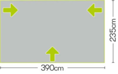 Quest Falcon 390 Poled Porch Caravan Awning (2022) 9 Quest Falcon 390 Poled Porch Caravan Awning (2022) - Image 7