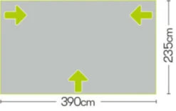 Quest Falcon Air 390 Porch Awning (2022) -Full Camp Gear a3503a 7 midsize