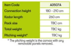 Quest Falcon Air 300 Drive Away Awning Low (180-120cm) (2022) -Full Camp Gear a3507a 10 midsize 1