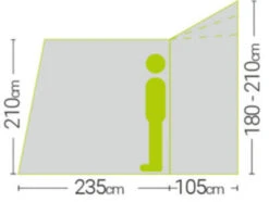 Quest Falcon Air 300 Drive Away Awning Low (180-120cm) (2022) -Full Camp Gear a3507a 6 midsize