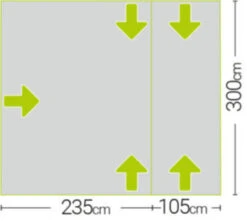 Quest Falcon Air 300 Drive Away Awning Low (180-120cm) (2022) -Full Camp Gear a3507a 7 midsize 1