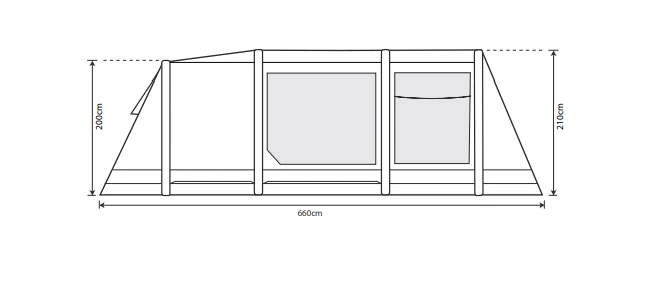 Outdoor Revolution Airedale 5.0s Tent (2022) 6 Outdoor Revolution Airedale 5.0s Tent (2022) - Image 4