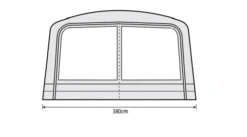Outdoor Revolution Airedale 6.0s / 6.0se Front Porch Extension 12 Outdoor Revolution Airedale 6.0s / 6.0se Front Porch Extension -Full Camp Gear airedale 6s se front porch extension fp 2