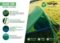 Vango Blade 200 Tent (2022) -Full Camp Gear blade 2002