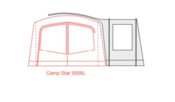 Outdoor Revolution Camp Star Side Porch (500xl, 600, 700) (2022) -Full Camp Gear campstar side porch floorplan 3 1