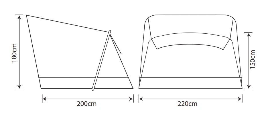 Outdoor Revolution Cayman Annexe 4 Outdoor Revolution Cayman Annexe - Image 2