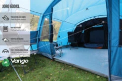 Vango Joro Poled 600XL Tent (2022) -Full Camp Gear earth collection poled infographics call outs3