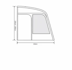Outdoor Revolution Eden Air 390 Caravan Awning (2022) -Full Camp Gear eden air 390 floor2